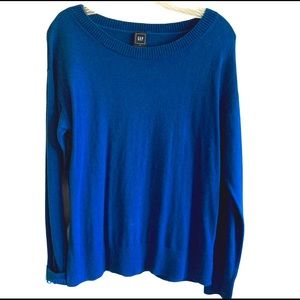 GAP Blue scoop neck sweater